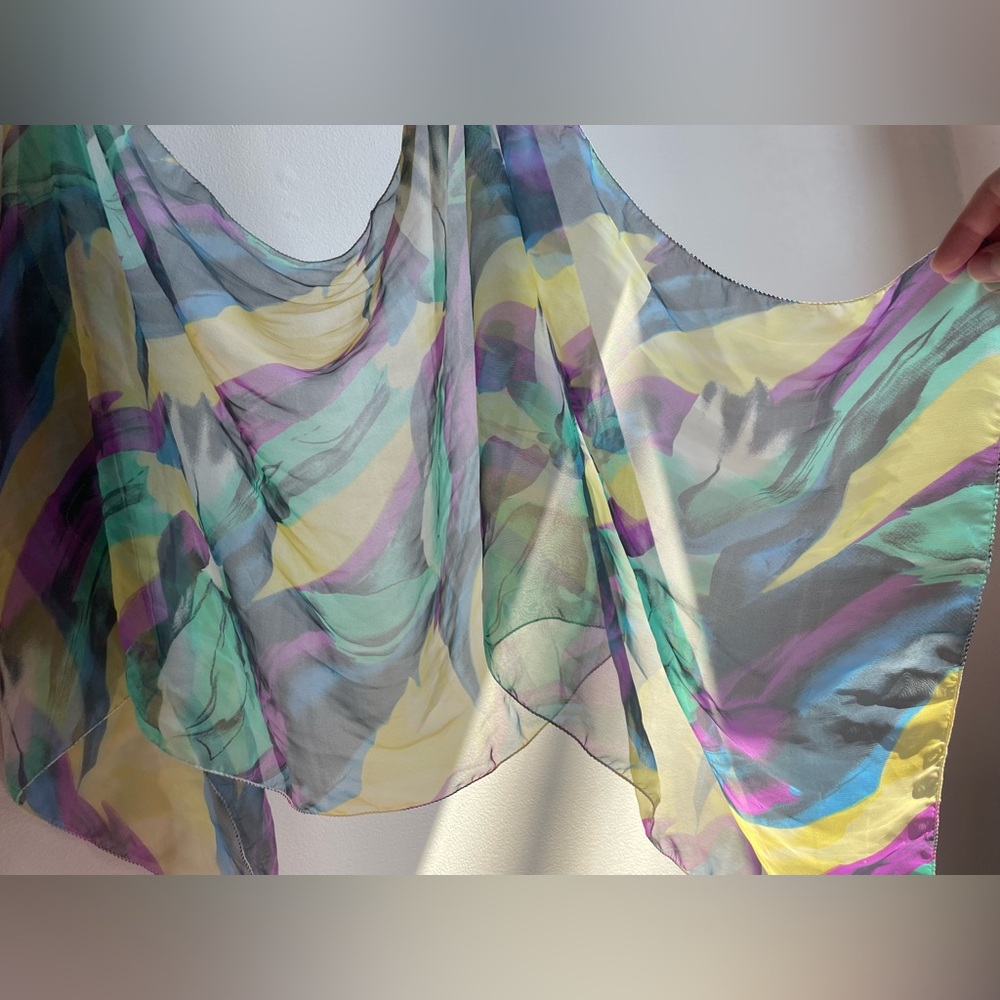 Vintage Italian Sheer Scarf - Picture 9 of 10
